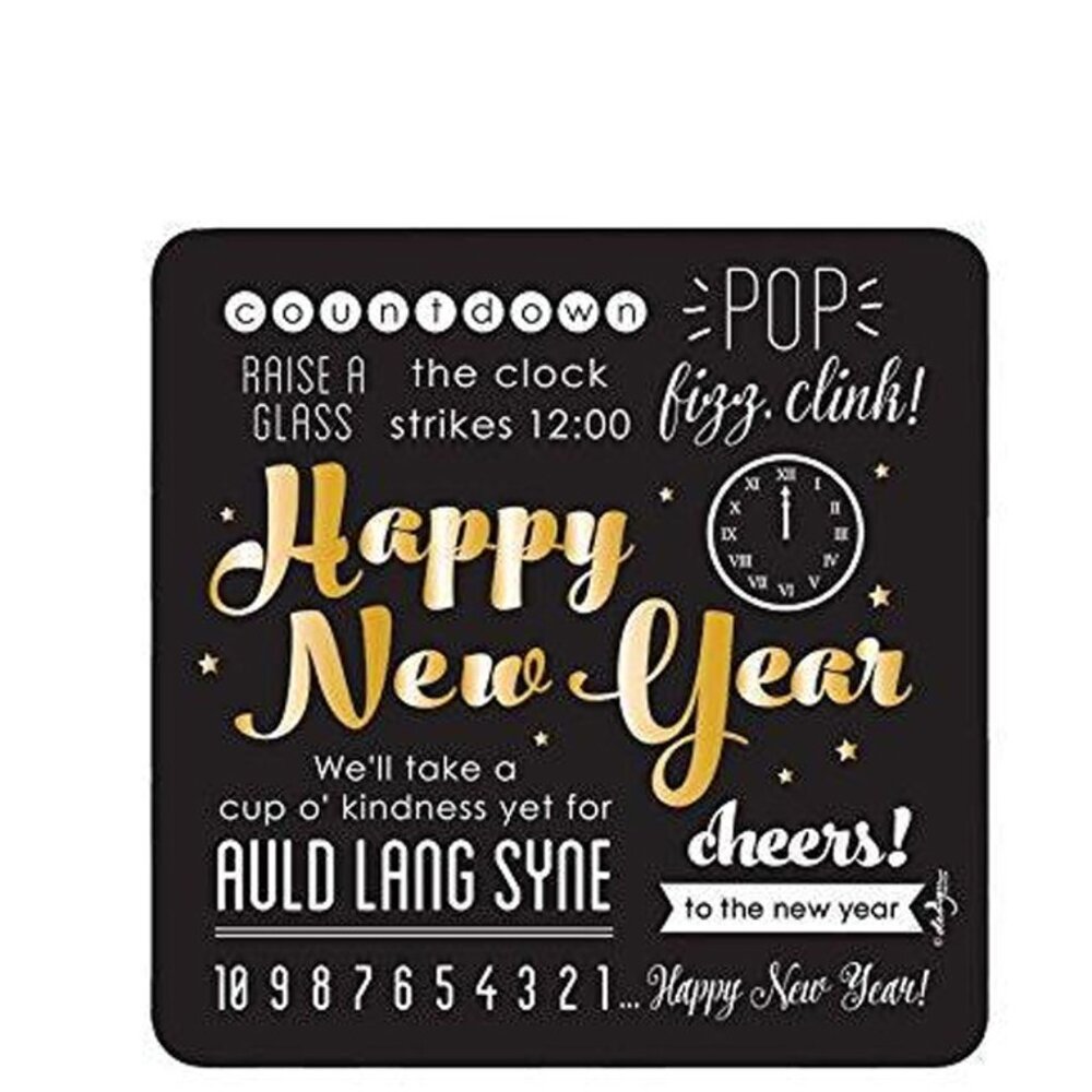 New Year's Eve Expressions Paper Dessert Plates